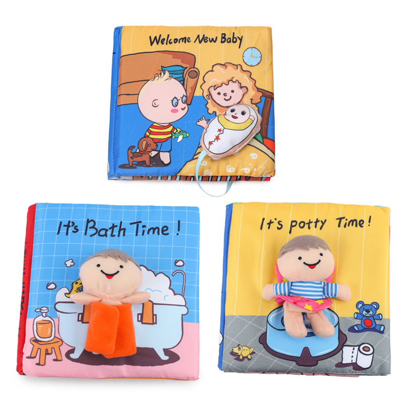 Baby Soft Cloth Activity Book with Crinkle Pages
