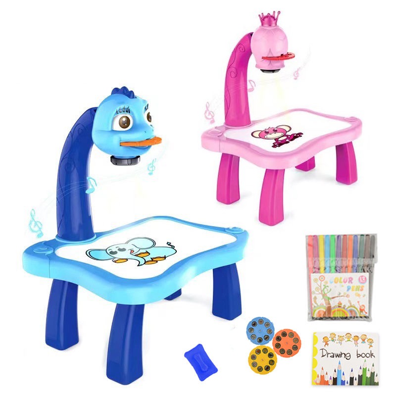 3-in-1 Drawing Projector Table for Kids