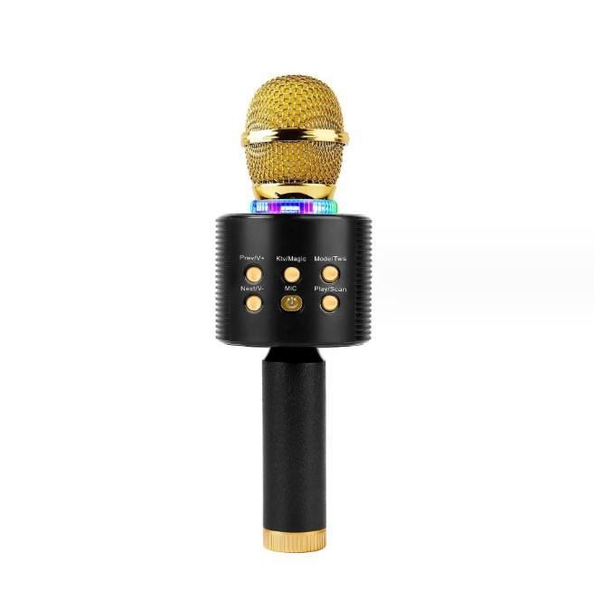 Kids Wireless Karaoke Microphone 5-in-1 with LED Lights