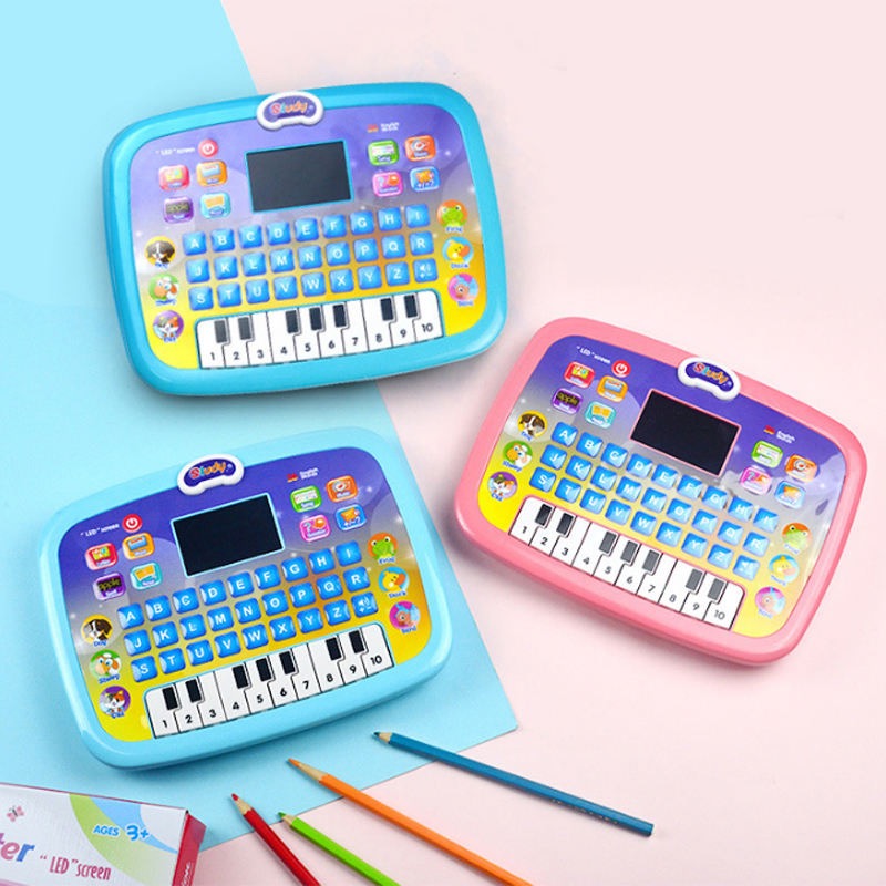 Kids English Learning Tablet with LED Screen & Piano