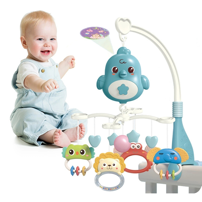 Musical Crib Mobile with Projector Lights & Rattles