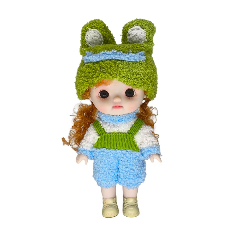 QS 10-Inch Cartoon Fashion Doll with 5 Movable Joints