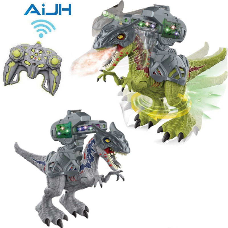 2.4G RC Dinosaur Robot with Mist Spray & Lights