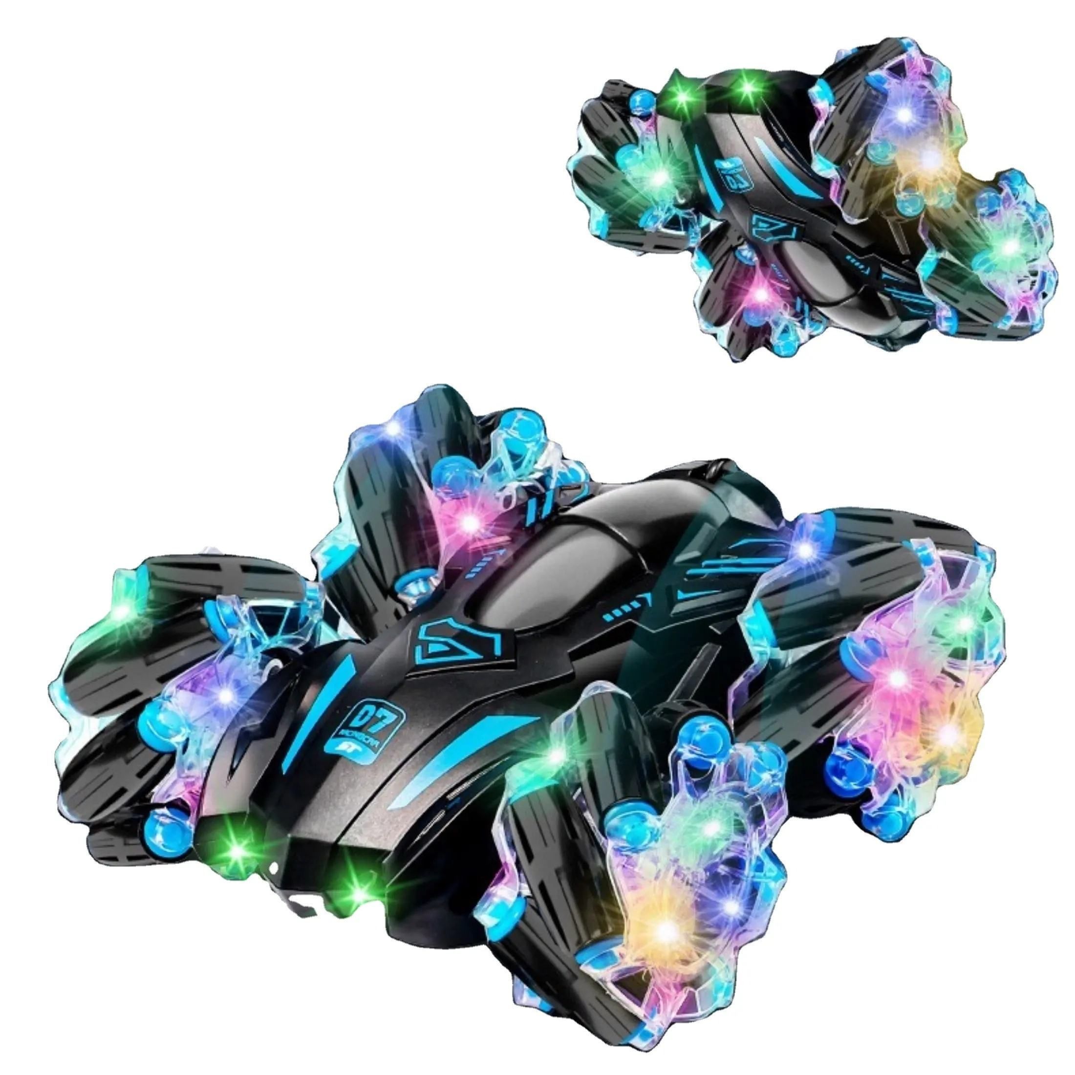 13-Channel 360° Double-Sided RC Stunt Car with LED Lights