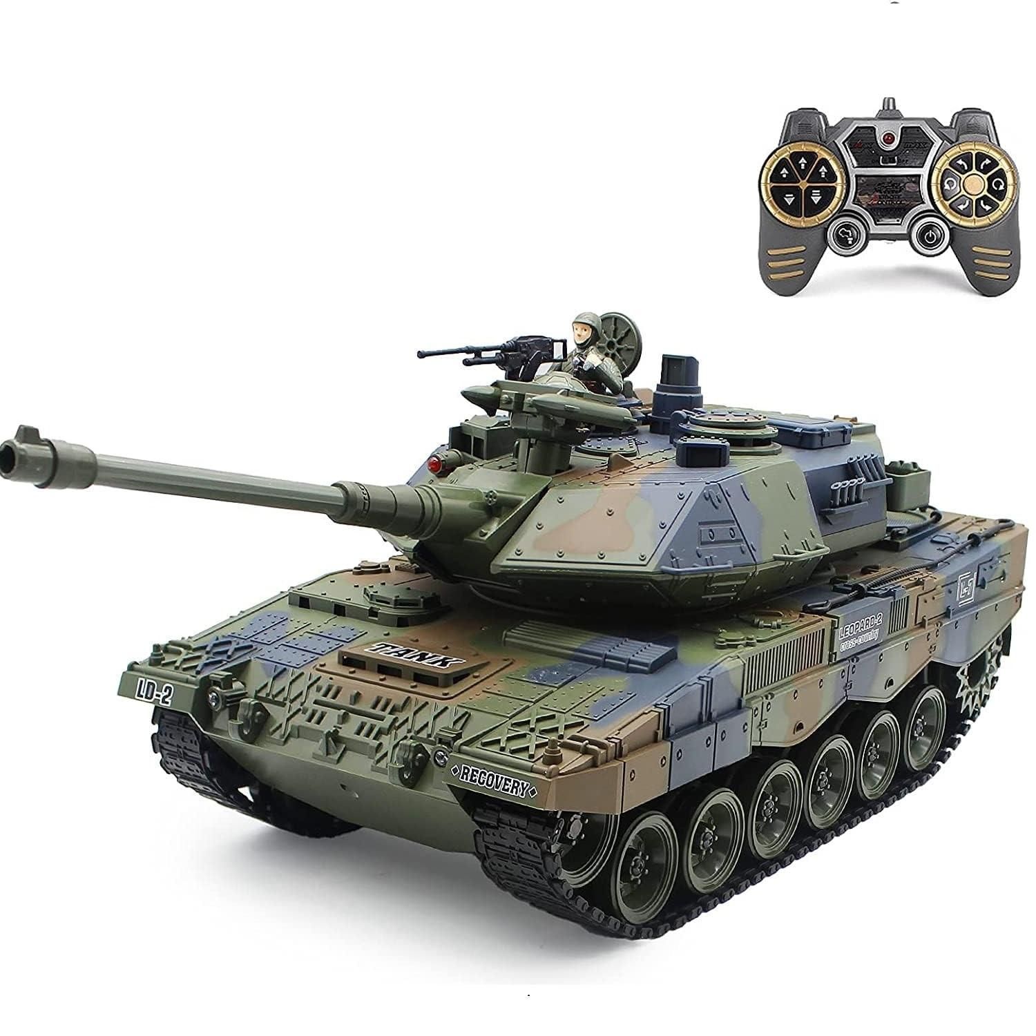 Leopard 2 A6 RC Battle Tank with Smoke & Shooting